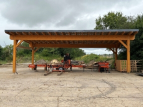Hangar en bois / Lager-/Maschinenschuppen aus Holz